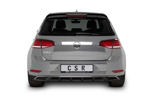 CSR Diffusor | Heckansatz mit ABE für VW Golf 7 HA234-C Carbon Look Hochglanz (keine Lackierung erforderlich)