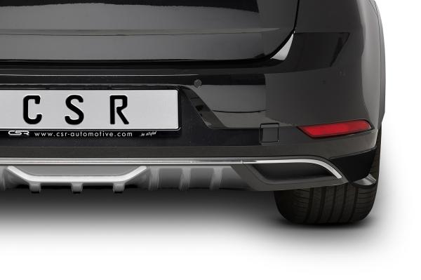 CSR Diffusor | Heckansatz mit ABE für VW Golf 7 (Typ AU) HA235-S strukturiert schwarz matt (keine Lackierung erforderlich)