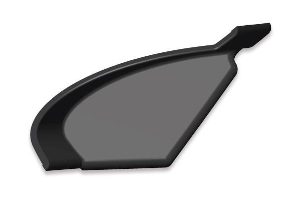 CSR Diffusor | Heckansatz mit ABE für VW Golf 7 Basis HA236-S strukturiert schwarz matt (keine Lackierung erforderlich)