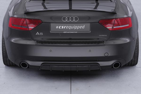 CSR Diffusor | Heckansatz mit ABE für Audi A5 8T Basis HA238-S strukturiert schwarz matt (keine Lackierung erforderlich)