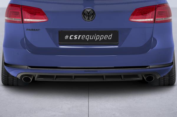 CSR Diffusor | Heckansatz mit ABE für VW Passat B7 Typ 3C Variant HA243-S strukturiert schwarz matt (keine Lackierung erforderlich)