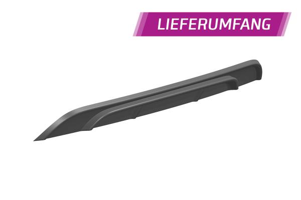 CSR Diffusor | Heckansatz mit ABE für VW up! (vor Facelift) HA245-S strukturiert schwarz matt (keine Lackierung erforderlich)