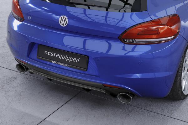 CSR Diffusor | Heckansatz mit ABE für VW Scirocco 3 R HA247-C Carbon Look Hochglanz (keine Lackierung erforderlich)