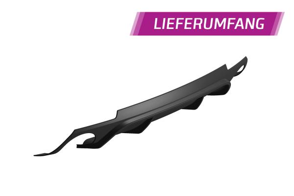 CSR Diffusor | Heckansatz mit ABE für VW Scirocco 3 R HA247-C Carbon Look Hochglanz (keine Lackierung erforderlich)