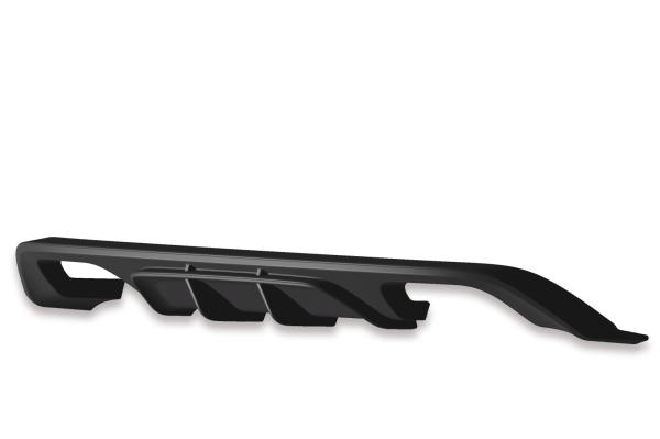 CSR Diffusor | Heckansatz mit ABE für VW Golf 7 R / R-Line HA253-C Carbon Look Hochglanz (keine Lackierung erforderlich)