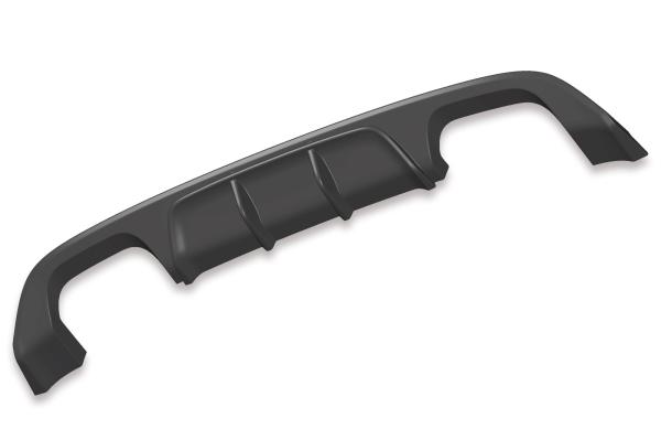 CSR Diffusor | Heckansatz mit ABE für VW Golf 7 R / R-Line HA253-C Carbon Look Hochglanz (keine Lackierung erforderlich)