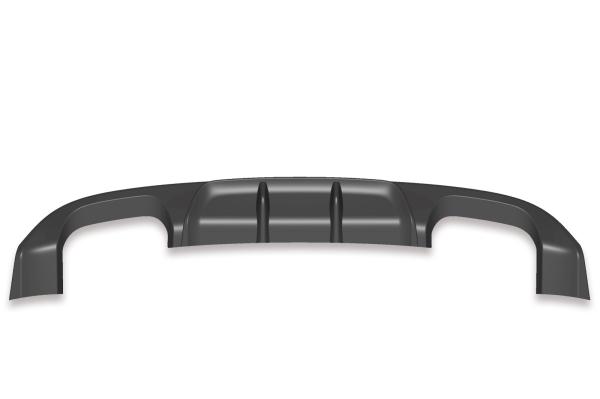 CSR Diffusor | Heckansatz mit ABE für VW Golf 7 R / R-Line HA253-C Carbon Look Hochglanz (keine Lackierung erforderlich)