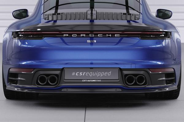 CSR Diffusor | Heckansatz mit ABE für Porsche 911/992 HA257-C Carbon Look Hochglanz (keine Lackierung erforderlich)