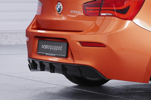 CSR Diffusor | Heckansatz mit ABE für BMW 1er F20 / F21 LCI HA258-G Glossy schwarz Hochglanz (keine Lackierung erforderlich)