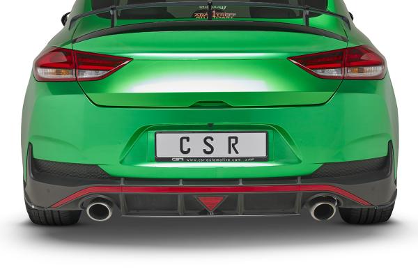 CSR Diffusor | Heckansatz mit ABE für Hyundai I30 N (PD) Fastback HA260-G Glossy schwarz Hochglanz (keine Lackierung erforderlich)