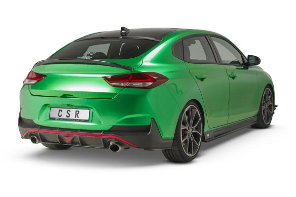 CSR Diffusor | Heckansatz mit ABE für Hyundai I30 N (PD) Fastback HA260-G Glossy schwarz Hochglanz (keine Lackierung erforderlich)