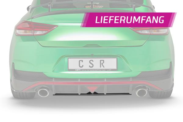 CSR Diffusor | Heckansatz mit ABE für Hyundai I30 N (PD) Fastback HA261-S strukturiert schwarz matt (keine Lackierung erforderlich)