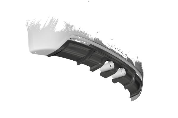 CSR Diffusor | Heckansatz mit ABE für VW Golf 6 R HA268-G Glossy schwarz Hochglanz (keine Lackierung erforderlich)