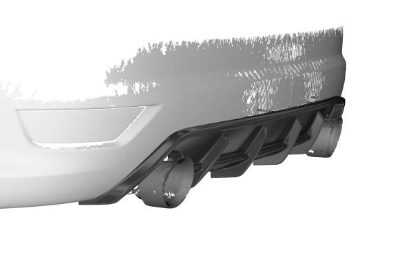 CSR Diffusor | Heckansatz mit ABE für Ford Focus ST MK2 HA271-G Glossy schwarz Hochglanz (keine Lackierung erforderlich)
