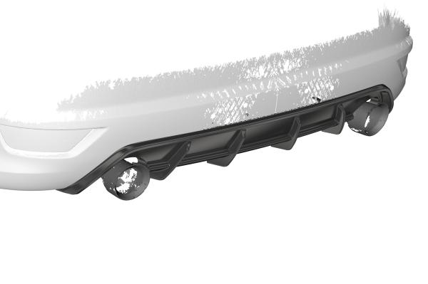 CSR Diffusor | Heckansatz mit ABE für Ford Focus ST MK2 HA271-G Glossy schwarz Hochglanz (keine Lackierung erforderlich)