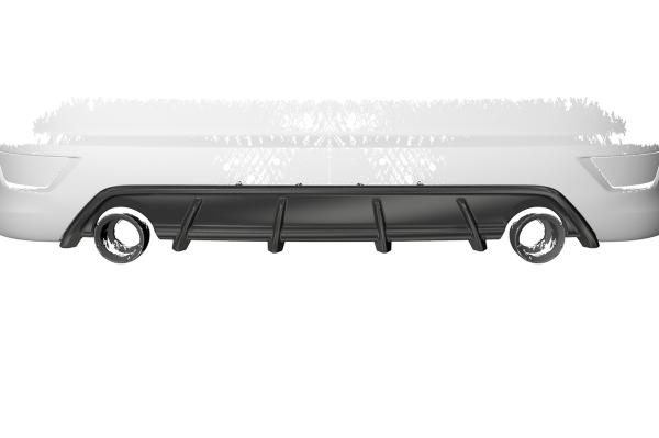 CSR Diffusor | Heckansatz mit ABE für Ford Focus ST MK2 HA271-G Glossy schwarz Hochglanz (keine Lackierung erforderlich)