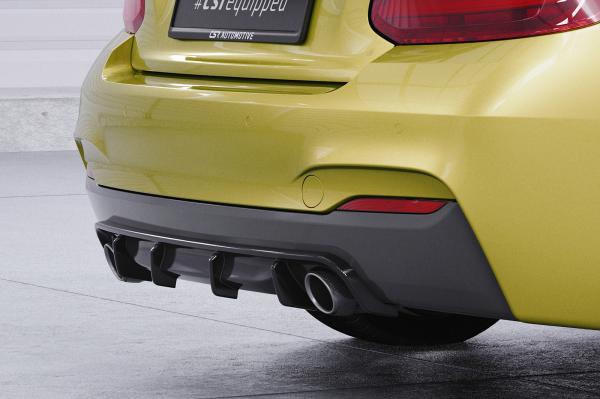 CSR Diffusor | Heckansatz mit ABE für BMW 2er (F22 / F23) Coupe und Cabrio HA273-G Glossy schwarz Hochglanz (keine Lackierung erforderlich)