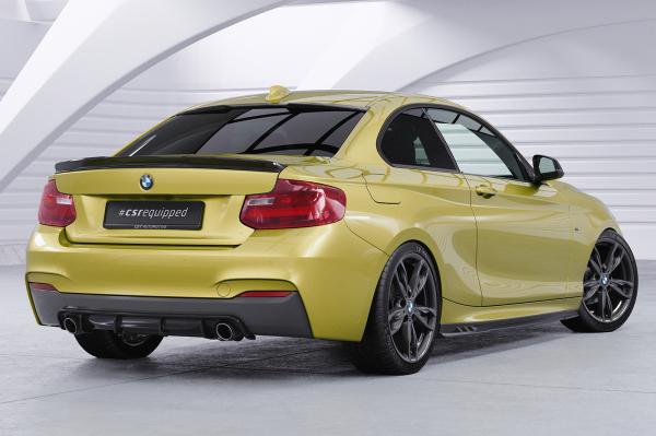 CSR Diffusor | Heckansatz mit ABE für BMW 2er (F22 / F23) Coupe und Cabrio HA273-G Glossy schwarz Hochglanz (keine Lackierung erforderlich)