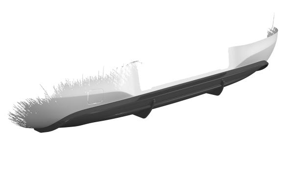 CSR Diffusor | Heckansatz mit ABE für Opel Corsa E HA274-C Carbon Look Hochglanz (keine Lackierung erforderlich)