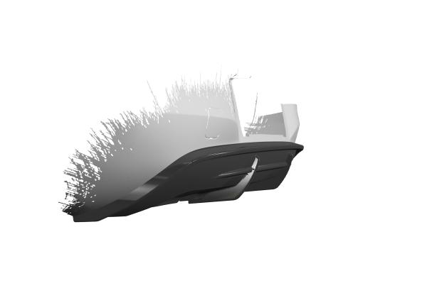 CSR Diffusor | Heckansatz mit ABE für Opel Corsa E HA274-C Carbon Look Hochglanz (keine Lackierung erforderlich)