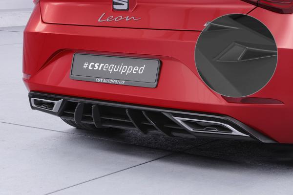 CSR Diffusor | Heckansatz mit ABE für Seat Leon 4 (Typ KL) FR HA275-L Lackierung erforderlich (unlackiert roh)