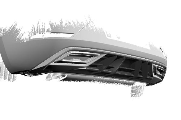 CSR Diffusor | Heckansatz mit ABE für Seat Leon 4 (Typ KL) FR HA275-C Carbon Look Hochglanz (keine Lackierung erforderlich)