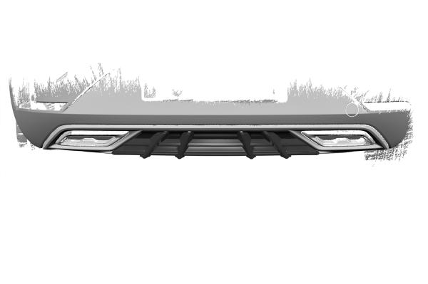 CSR Diffusor | Heckansatz mit ABE für Seat Leon 4 (Typ KL) FR HA275-C Carbon Look Hochglanz (keine Lackierung erforderlich)