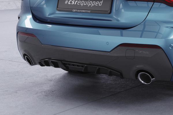 CSR Diffusor | Heckansatz mit ABE für BMW 4er (G22/G23) M-Paket und M440 HA276-S strukturiert schwarz matt (keine Lackierung erforderlich)
