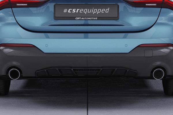 CSR Diffusor | Heckansatz mit ABE für BMW 4er (G22/G23) M-Paket und M440 HA276-S strukturiert schwarz matt (keine Lackierung erforderlich)