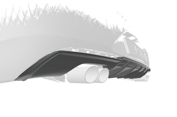 CSR Diffusor | Heckansatz mit ABE für Opel Insignia B Grandsport HA282-L Lackierung erforderlich (unlackiert roh)