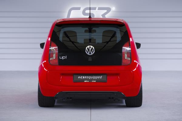 CSR Diffusor | Heckansatz mit ABE für VW up! / e-up! Basis HA283-S strukturiert schwarz matt (keine Lackierung erforderlich)