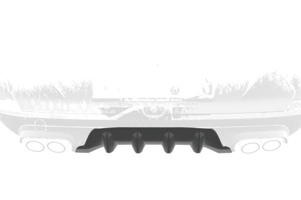 CSR Diffusor | Heckansatz mit ABE für Cupra Formentor HA286-S strukturiert schwarz matt (keine Lackierung erforderlich)