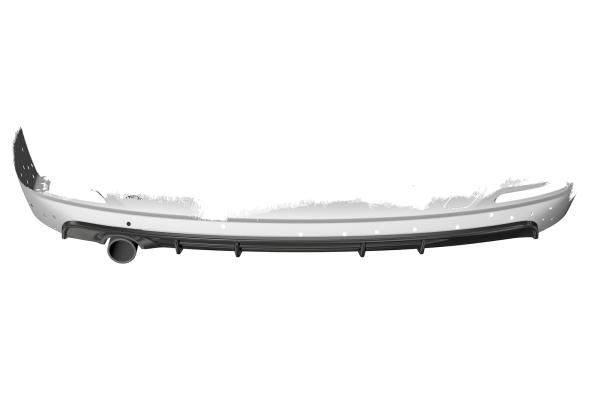 CSR Diffusor | Heckansatz mit ABE für BMW 3er F31 Touring LCI HA287-S strukturiert schwarz matt (keine Lackierung erforderlich)