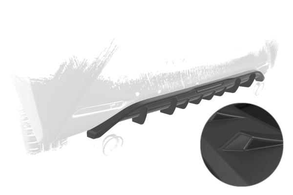 CSR Diffusor | Heckansatz mit ABE für Toyota Aygo 2 HA288-L Lackierung erforderlich (unlackiert roh)