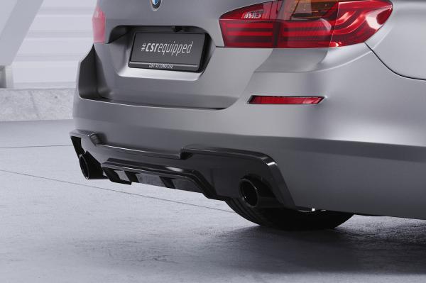 CSR Diffusor | Heckansatz mit ABE für BMW 5er F10/F11 535i/535d M-Paket HA289-G Glossy schwarz Hochglanz (keine Lackierung erforderlich)