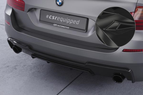 CSR Diffusor | Heckansatz mit ABE für BMW 5er F10/F11 535i/535d M-Paket HA289-G Glossy schwarz Hochglanz (keine Lackierung erforderlich)