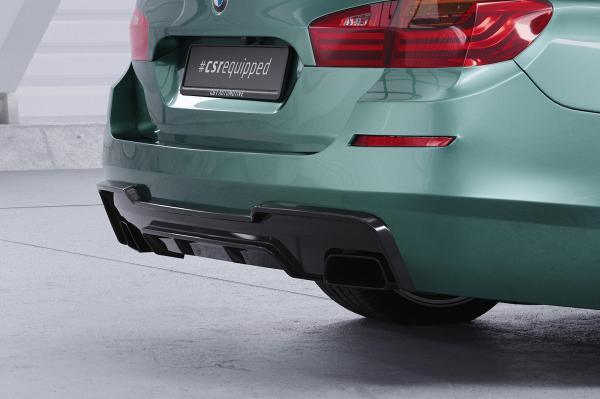 CSR Diffusor | Heckansatz mit ABE für BMW 5er F10/F11 550i/550d M-Paket HA290-G Glossy schwarz Hochglanz (keine Lackierung erforderlich)