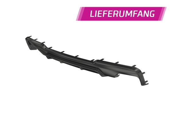 CSR Diffusor | Heckansatz mit ABE für BMW 5er F10/F11 550i/550d M-Paket HA290-G Glossy schwarz Hochglanz (keine Lackierung erforderlich)