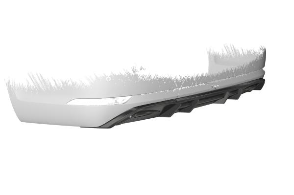 CSR Diffusor | Heckansatz mit ABE für VW Golf 7 Variant Basis HA292-G Glossy schwarz Hochglanz (keine Lackierung erforderlich)