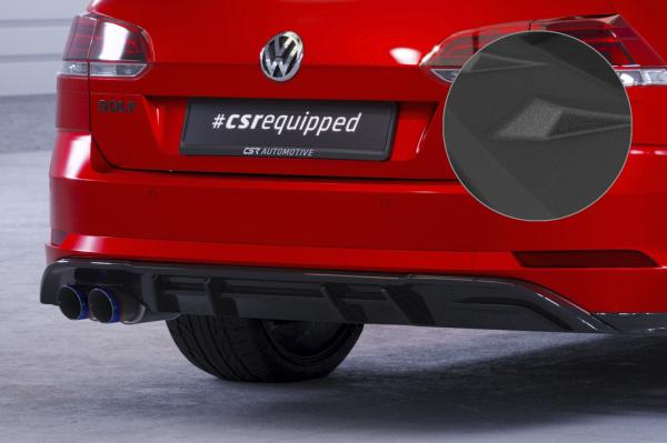 CSR Diffusor | Heckansatz mit ABE für VW Golf 7 Variant GTD HA293-S strukturiert schwarz matt (keine Lackierung erforderlich)