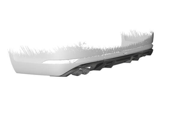 CSR Diffusor | Heckansatz mit ABE für VW Golf 7 Variant GTD HA293-L Lackierung erforderlich (unlackiert roh)