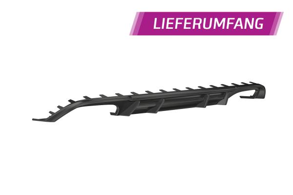 CSR Diffusor | Heckansatz mit ABE für VW Golf 7 Variant R HA294-S strukturiert schwarz matt (keine Lackierung erforderlich)