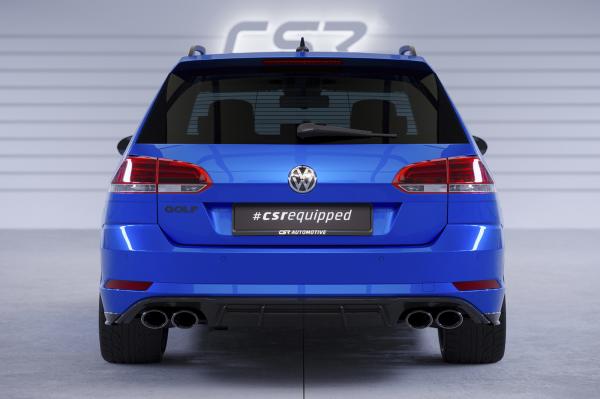 CSR Diffusor | Heckansatz mit ABE für VW Golf 7 Variant HA295-C Carbon Look Hochglanz (keine Lackierung erforderlich)