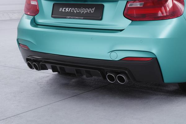 CSR Diffusor | Heckansatz mit ABE für BMW 2er F22 / F23 M-Paket HA306-S strukturiert schwarz matt (keine Lackierung erforderlich)