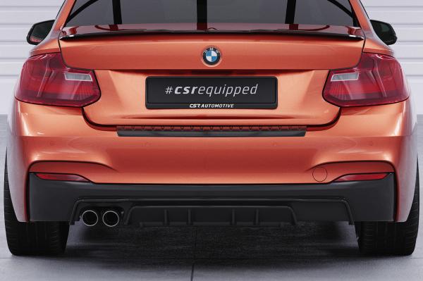 CSR Diffusor | Heckansatz mit ABE für BMW 2er F22 / F23 M-Paket HA307-C Carbon Look Hochglanz (keine Lackierung erforderlich)