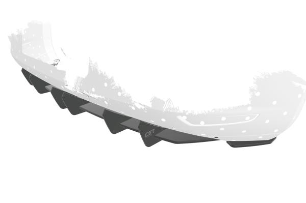 CSR Racing Diffusor | Heckansatz für Seat Leon 3 (Typ 5F) 5-Türer HA309-L Lackierung erforderlich (unlackiert roh)