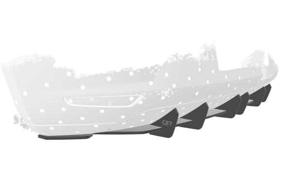 CSR Racing Diffusor | Heckansatz für Seat Leon 3 (Typ 5F) 5-Türer HA309-B Lackierung erforderlich (unlackiert)