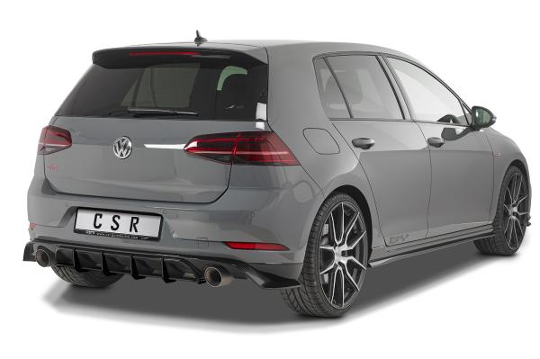 CSR Racing Diffusor | Heckansatz für VW Golf 7 (Typ AU) GTI TCR HA311-L Lackierung erforderlich (unlackiert roh)