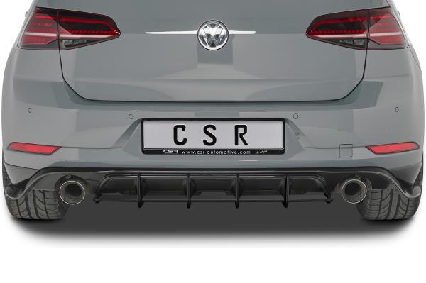 CSR Racing Diffusor | Heckansatz für VW Golf 7 (Typ AU) GTI TCR HA311-L Lackierung erforderlich (unlackiert roh)