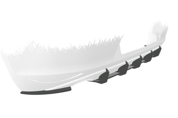 CSR Racing Diffusor | Heckansatz für VW Golf 7 (Typ AU) HA312-L Lackierung erforderlich (unlackiert roh)